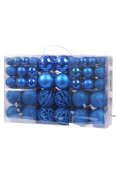 Noonedibs Set 100 Bile de Crăciun, Ornamente Spargere Rezistente, 4 Stiluri (...
