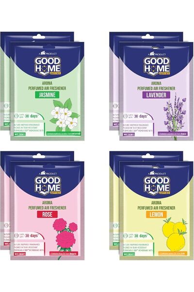 GOOD HOME معطر هواء عطري متنوع الروائح بنكهات الحمضيات والورد والياسمين واللا...