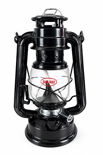 Tökelek Otantik Çarşı Gemici Feneri Büyük Boy 28 Cm. Siyah Renk