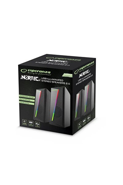 ESPERANZA EGS106 2.0 Boxe LED Negre 6W