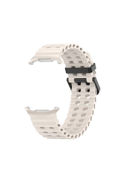 Other Samsung Galaxy Watch Ultra 2025 47mm Kalebol Λουράκι Σιλικόνης Μπεζ