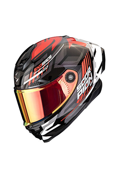 Scorpion Apex EXO-Race Air Kobra Kapalı Motosiklet Kaskı Siyah Kırmızı