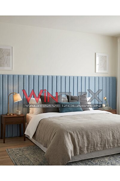 WİNFLEX Dikey Akustik Kumaş Duvar Paneli (15x100 cm - 12'li Set)