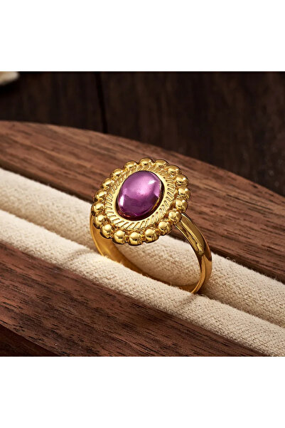 Peach Jewelry Γυναικείο Ρυθμιζόμενο Δαχτυλίδι από Ανοξείδωτο Ατσάλι 304, Επιχ...