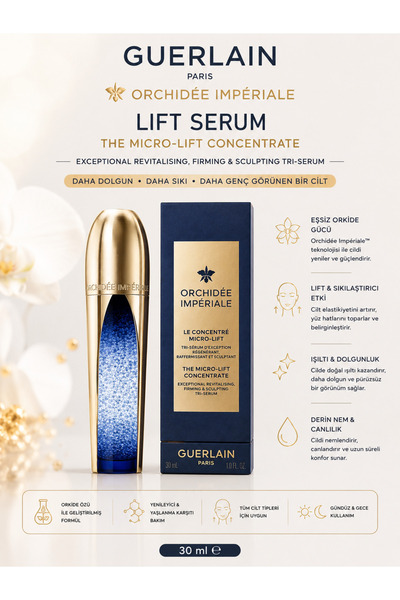 Guerlain Orchidee Imperiale Lift 30 ml – Yenileyici, Sıkılaştırıcı ve Şekille...