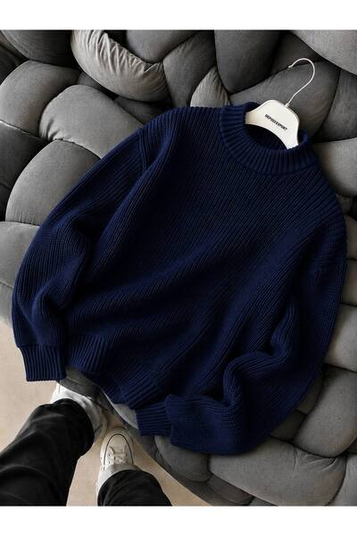 pepule Women's Premium Oversize Soft Crew Neck Knitwear Sweater