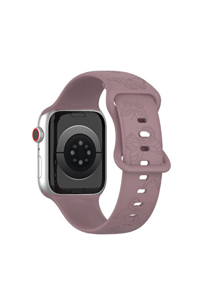 OEM Λουράκι Σιλικόνης Μωβ (Apple Watch Series 7/8/9/10/SE/Ultra 1/Ultra 2)