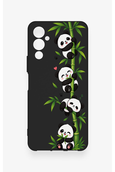Vip Case Tecno Pova Neo 4 Uyumlu Sevimli Panda Bambu Desenli Silikon Kılıf