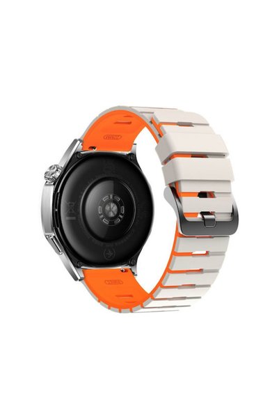 OEM Garmin Forerunner 970 22mm Λουράκι Σιλικόνης Μπεζ Πορτοκαλί