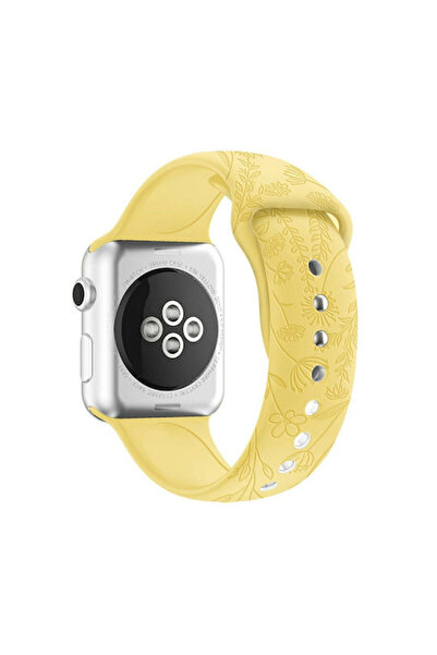 OEM Λουράκι Σιλικόνης Κίτρινο (Apple Watch Series 7/8/9/10/SE/Ultra 1/Ultra 2)