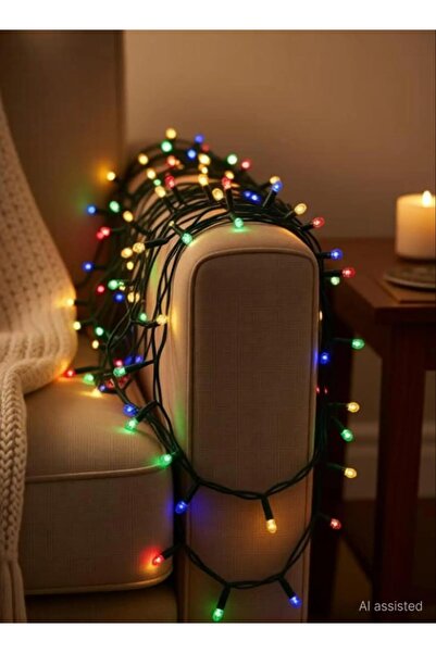 Generic 25M 250 LED Christmas Strip Lights Multi Color Waterproof IP44 Fairy Lights, 8 Lighting Modes for Christmas Tree Indoor Outdoor Garden Home Decor with Tangle-Free Storage Reel