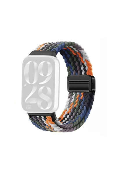 OEM Xiaomi Redmi Watch 4/5 Πλεκτό Φορετό Λουράκι Καμουφλάζ Ουράνιο Τόξο