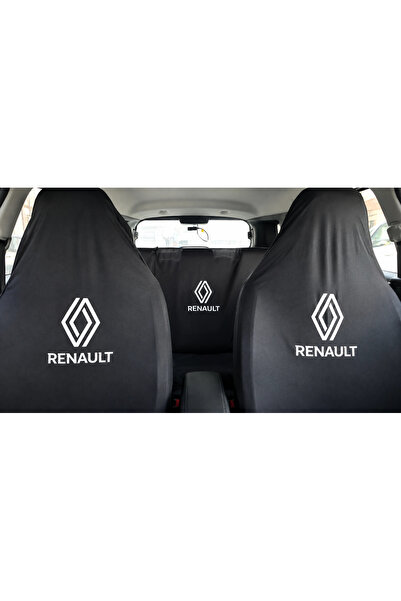 şimika tuning tuningmarketim SİYAH RENAULT DESEN KUMAŞ SERVİS KILIFI ÖN ARKA ...
