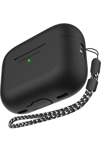 AhaStyle Θήκη σιλικόνης σε μαύρο χρώμα για Apple AirPods Pro 2