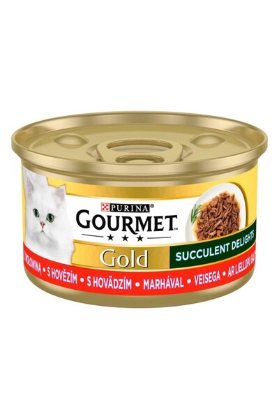 Gourmet Gold cu carne de vită, 85 g