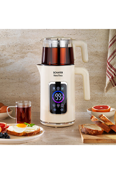 Schafer NeoTea Dijital Çay Makinesi-Krem
