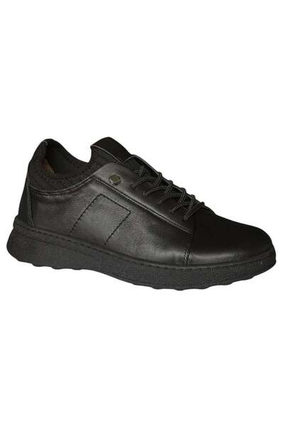 Mammamia D26Ka-510-B Black Women's Comfort Leather Shoes