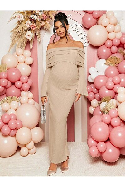 Sheya Rochie maxi, bej - M