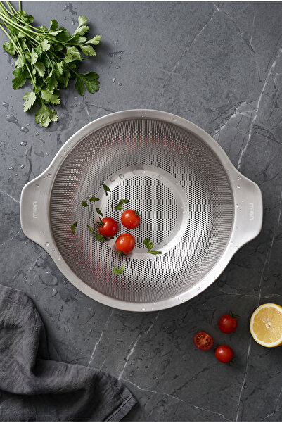 welcomein 22 cm Stainless Steel Strainer with Handle – Fine-Mesh Strainer for...