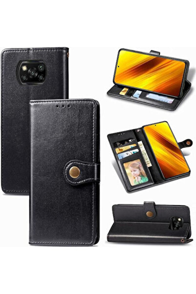 sscase Ρετρό Θήκη Πορτοφόλι Μαύρη Xiaomi Poco X3 NFC/X3 Pro