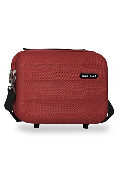 Roll Road Geanta cosmetice Flex, ABS, adaptabila, bordo, 15x21x29 cm