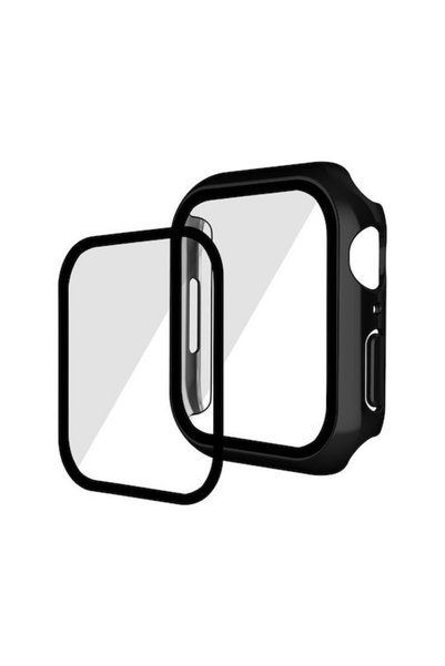 ENKAY Πλαστική θήκη σε μαύρο χρώμα για Apple Watch Σειρά 7, 8, 9 - 41mm