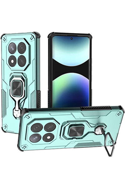 OEM Μαγνητικό Πλαστικό Πράσινο Πίσω Κάλυμμα (Redmi Note 14 Pro 4G)