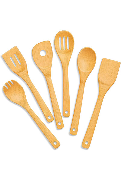 Generic Brand Set 6 spatule bucătărie, spatulă, lingură, ustensile, 30x6 cm, ...