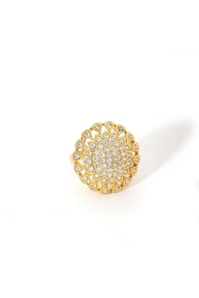 Peach Jewelry Peach Jewerly Γυναικείο Δαχτυλίδι Από Ανοξείδωτο Ατσάλι Επιχρυσ...