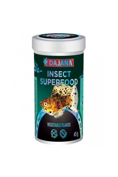 Dajana Pet Supliment alimentar cu fulgi vegetali și insecte superalimente, 100ml