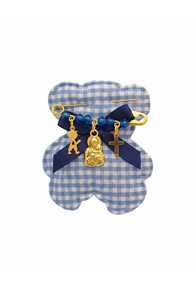 Peach Jewelry Πολυτελές Βρεφικό Φυλαχτό Ασήμι 925 Επιχρυσωμένο