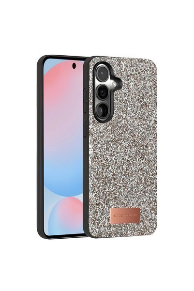 ArkhenX Onegif Samsung Galaxy S24 Fe Bright Glitter Cover - Silver