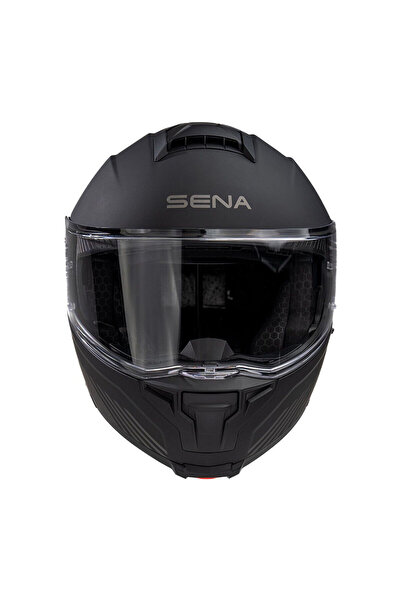 Sena Specter Smart Interkomlu Çene Açılabilir Motosiklet Kaskı Mat Siyah