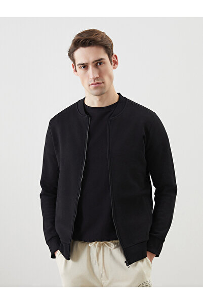 LC Waikiki Trendlucky with a Difference College Collar Long Sleeve Men's Zipp...