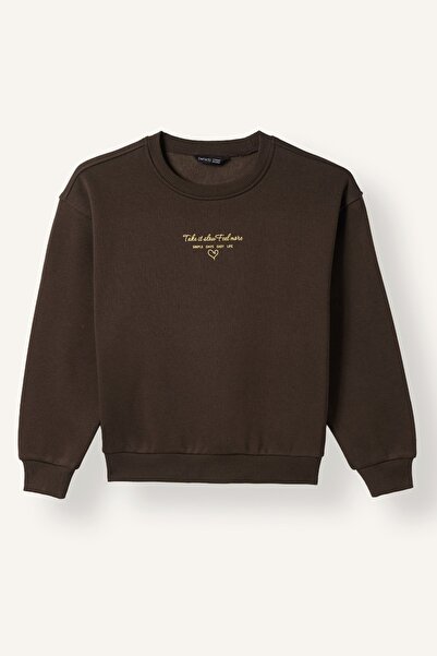 DeFacto Printed Crew Neck Sweatshirt Girls (26 Au)