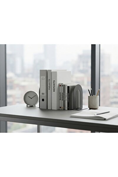 Eyzo Home OVAL KİTAPLIK TUTACAĞI SİYAH METAL
