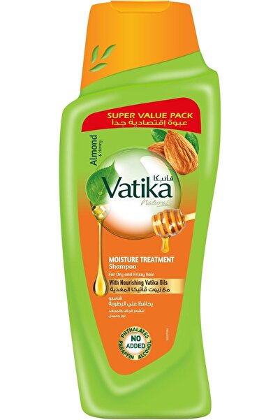 Vatika Ayurveda شامبو فاتيكا ناتشورالز للترطيب 700 مل، غني بمستخلصات اللوز وا...