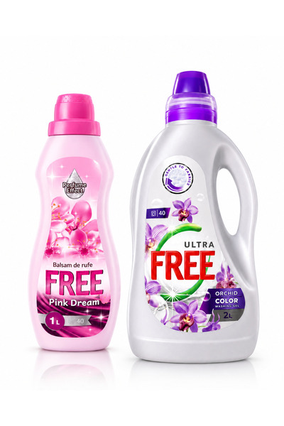 FREE Комплект Pink Dream балсам 1л за 40 измивания + Ultra Orchid гел за цвят...