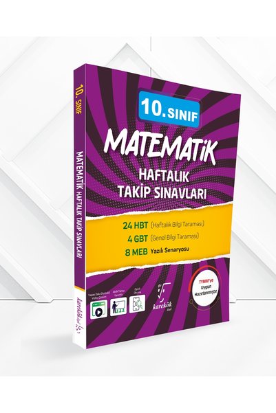 Karekök Yayınları 2026-2027 MÜFREDAT10. SINIF MATEMATİK HAFTALIK TAKİP SINAVLARI