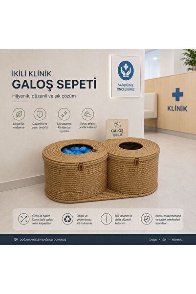 SepetHane 2-Piece Shoe Covers Basket 25X25