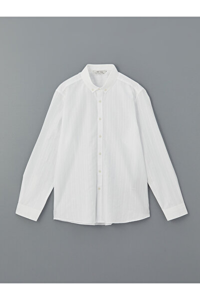 LC Waikiki Alita city: regular fit long sleeve dobby knit men's shirt - stand...