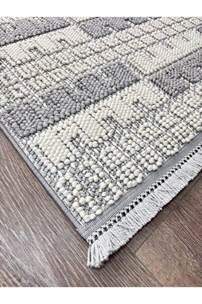 Hane carpet &living Yumuşak Dokulu Yolluk %100 Polyester Makina Halısı Oturma...