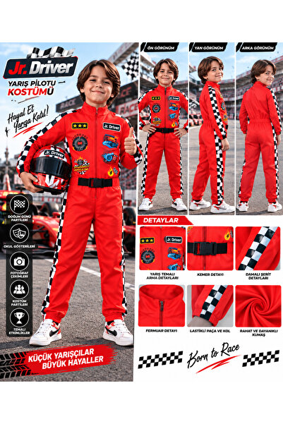 ECEMINO Jr. DRIVER YARIŞCI PİLOT KOSTÜMÜ