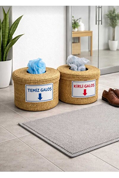 SepetHane 2-Pack Shoe Cover Basket 30X20 Multi-Purpose Basket