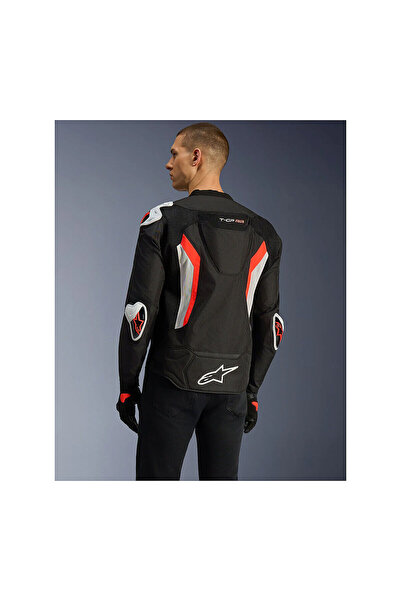 Alpinestars T-GP Air Korumalı Motosiklet Montu Siyah Beyaz Kırmızı