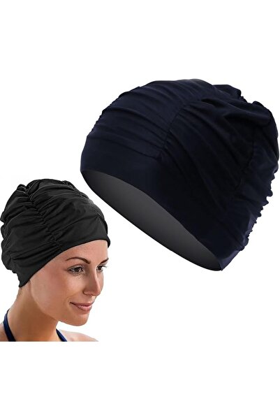 GENERAL Waterproof Swim Cap, Comfortable Stretchable for Long and Short Hair ...