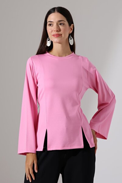 Sabr Women's Modal Slit Detailed Spanish Sleeve Blouse