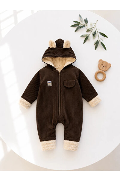 hümabebe Welsoft Lined Outer Velvet Soft Outerwear Jumpsuit (Order One Size L...