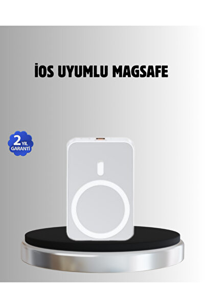 Boskord MagSafe Battery Pack Kablosuz Hızlı Şarj, Kompakt ve Taşınabilir Güç ...