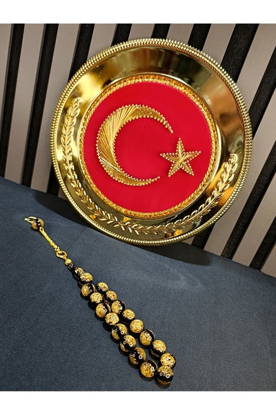 TESPİH KÖŞESİ Gold Leafed Tesbi̇rh Maskot Efe Wrist Length 14mm